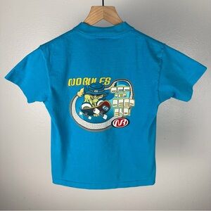 Vintage 90’s No Rules Off The Deep End Skate SINGLE STITCH T Shirt Youth Medium